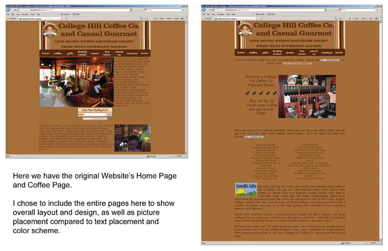 Original Coffee Shop site